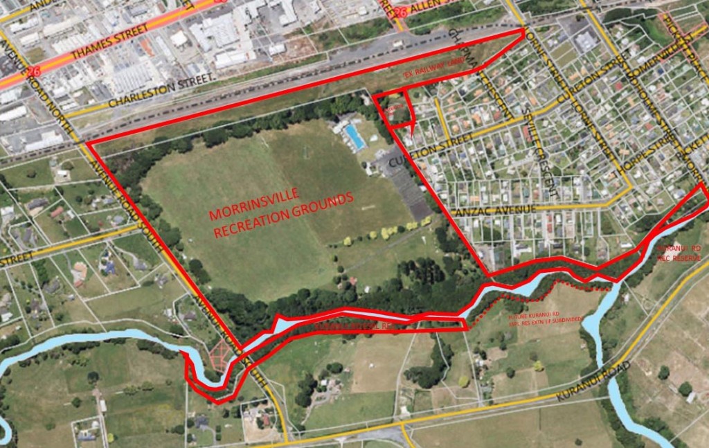 Reimagine Morrinsville Rec map